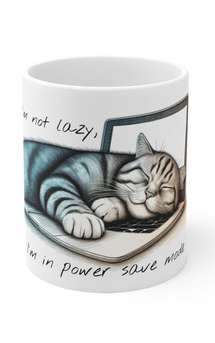 Meowy Christmas cat lover mug