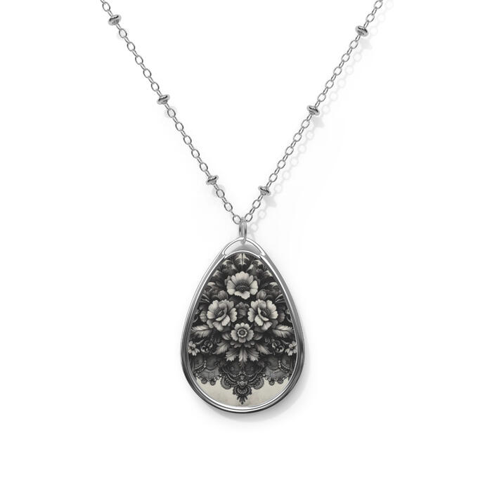 Vintage Floral Gothic Necklace